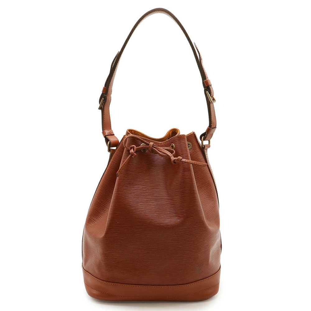 LOUIS VUITTON Epi Noe Drawstring Shoulder Bag Hobo Leather Kenya Brown